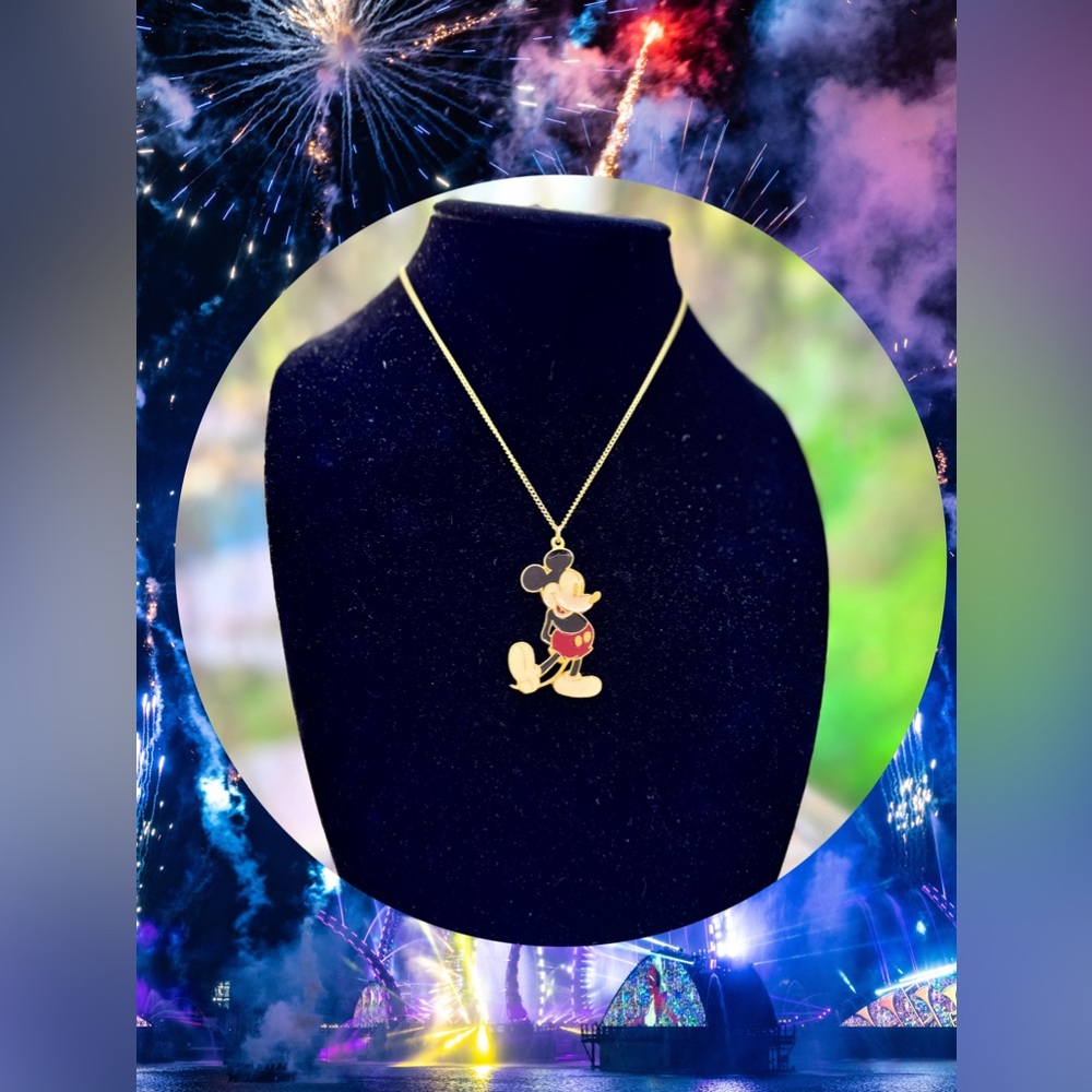 Vintage Walt Disney Productions Mickey Mouse Necklace